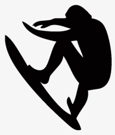 Surfing Lessons By The Professionals - Surfer Silhouette Png, Transparent Png, Transparent PNG