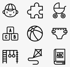 Kindergarten Collection - Design Icons Vector, HD Png Download, Transparent PNG