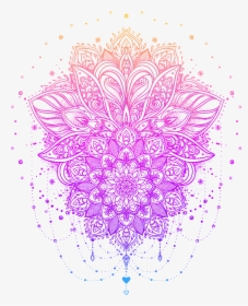 Tattoo Flower Boho-chic Ornament Vector Graphics Drawing - Lotus Flower Moon Tattoo, HD Png Download, Transparent PNG