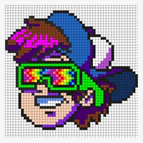 Dippy Fresh Gravity Falls Perler Bead Pattern / Bead - Gravity Falls Perler Bead Patterns, HD Png Download, Transparent PNG