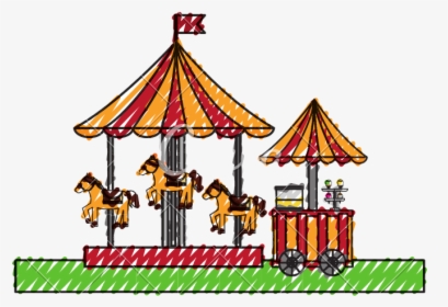 Carnival Transparent Carousel - Child Carousel, HD Png Download, Transparent PNG