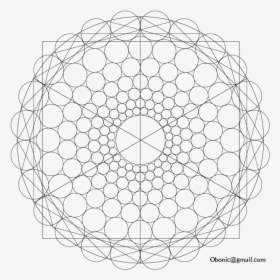 Transparent Sacred Geometry Png - Dot Art Mandala Templates, Png Download, Transparent PNG
