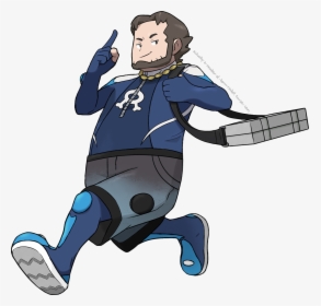 Team Aqua Admin Birch i Uhh Have Nothing To Say Except - Cartoon, HD Png Download, Transparent PNG