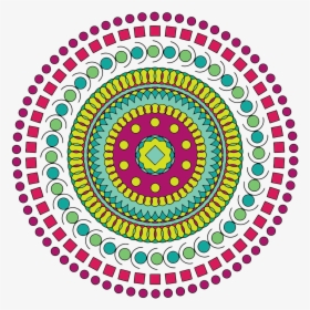 Mandala Swirl Geometric - Mandalas De Colores Png, Transparent Png, Transparent PNG