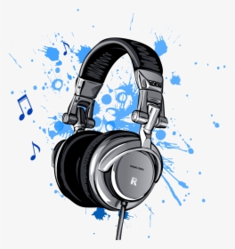 Headphones,gadget,audio Device,clip Art,graphic Design,ear,audio - Headphones With Two Jacks, HD Png Download, Transparent PNG