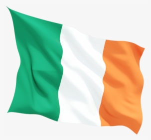 Waving Irish Flag - Ireland Flag Transparent Background, HD Png Download, Transparent PNG