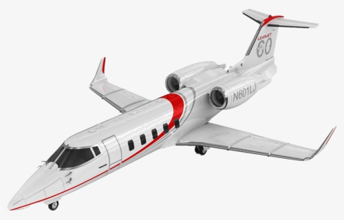 Lear 60 3d Private Jet - Learjet 60 3d Model, HD Png Download, Transparent PNG