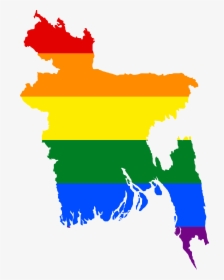 India Transparent Lgbt - Bangladesh Map Flag Png, Png Download, Transparent PNG