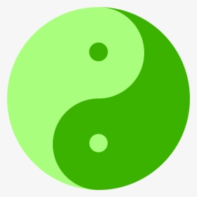 Green Ying And Yang - Yin And Yang Green, HD Png Download, Transparent PNG