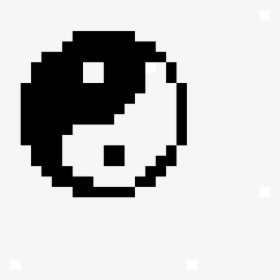 Yin Yang Symbol Pixel Art, HD Png Download, Transparent PNG