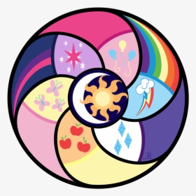 Pinkie Pie Rarity Twilight Sparkle Pony Flower Clip - Elements Of Harmony Cutie Marks, HD Png Download, Transparent PNG