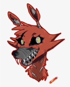 Nightmare Foxy Clipart Cute - Fnaf Nightmare Foxy Drawing, HD Png Download, Transparent PNG