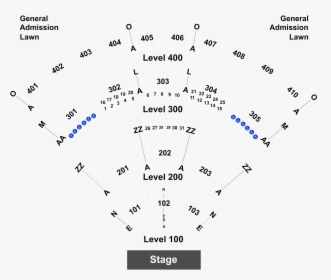 Budweiser Stage Toronto Seating Rows, HD Png Download, Transparent PNG