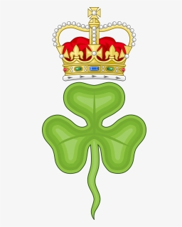 Saint Pattys Shamrock Royal Badge Ireland Flag Saint - King Charles Royal Cypher, HD Png Download, Transparent PNG