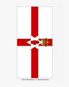 Quickly Printable Irish Flag Northern Ireland Download - Printable Northern Ireland Flag, HD Png Download, Transparent PNG