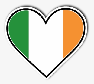 Irish Flag Heart Png, Transparent Png, Transparent PNG