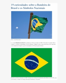 Brazil Flag On Stick, HD Png Download, Transparent PNG