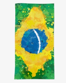 Toalha Bandeira Do Brasil De Incantiana - Toalha Bandeira Do Brasil, HD Png Download, Transparent PNG