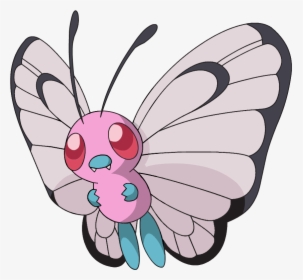 #pokemon #butterfree #butterfly Pink Butterfree #freetoedit - Pokemon Butterfree, HD Png Download, Transparent PNG