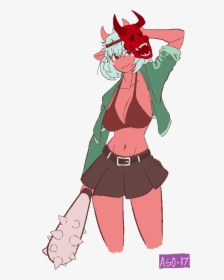 Oni Girl With Bow, HD Png Download, Transparent PNG