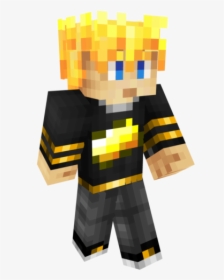 Minecraft Golden Hair Skin, HD Png Download, Transparent PNG