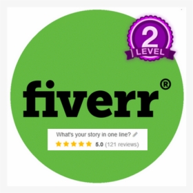 Sell Your Product By A 5 Star Fiverr Account - Fiverr Png Logo 5 Star, Transparent Png, Transparent PNG
