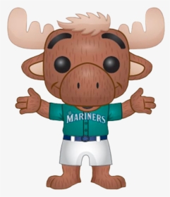 Mariner Moose Seattle Mariners Mascot Pop Vinyl Figure - Mariner Moose, HD Png Download, Transparent PNG
