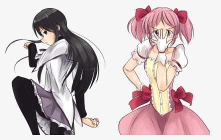 Homura Akemi Hair Clothing Human Hair Color Anime Pink - Waifus Con Poses Jojo, HD Png Download, Transparent PNG