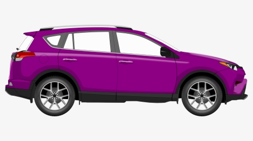 Car Clipart Purple - Toyota Rav4 Clipart, HD Png Download, Transparent PNG