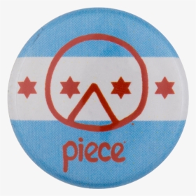 Piece Pizza Chicago Flag Chicago Button Museum - Decals 1 72 Israel, HD Png Download, Transparent PNG