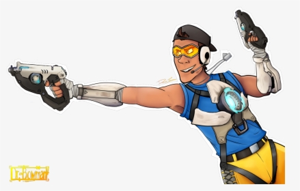 Tracer And Scout Fanart, HD Png Download, Transparent PNG
