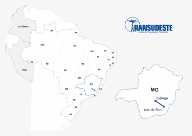 Brazil Map, HD Png Download, Transparent PNG