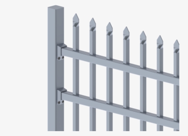 Aluminium Security Fencing - Picket Fence, HD Png Download, Transparent PNG