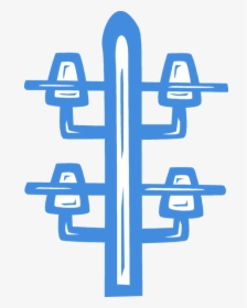 Vector Illustration Of Hydro Lines And Transmission - Graphics, HD Png Download, Transparent PNG