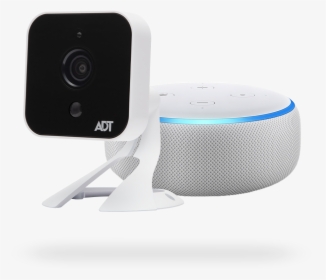 Adt Outdoor Camera Echo Dot Installed Free - Adt, HD Png Download, Transparent PNG