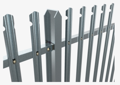 Transparent Metal Fence Png - Steel Palisade Fencing, Png Download, Transparent PNG