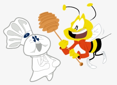 A Dough Boy And A Bee, Cuz Of Reasons - Cartoon, HD Png Download, Transparent PNG