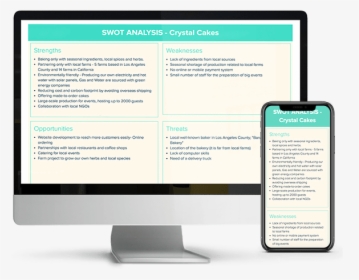 Swot Analysis Example For Web Development, HD Png Download, Transparent PNG