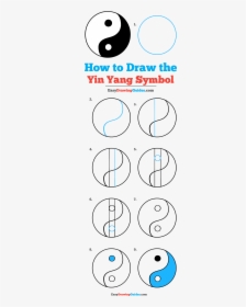 How To Draw Yin Yang Symbol - Circle, HD Png Download, Transparent PNG