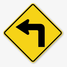 Road Signs Left Turn, HD Png Download, Transparent PNG
