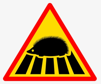 Sign, Road, Road Sign, Traffic, Road Signs, Signpost - Hedgehog Warning Sign, HD Png Download, Transparent PNG