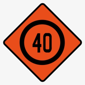 Transparent Speed Limit Sign Png - Traffic Sign, Png Download, Transparent PNG