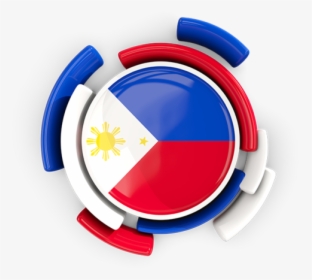 Round Flag With Pattern - Philippine Flag Circle Png, Transparent Png, Transparent PNG
