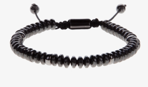 Beaded Bracelet With Hematite And Rhodium Spacers - Bead, HD Png Download, Transparent PNG