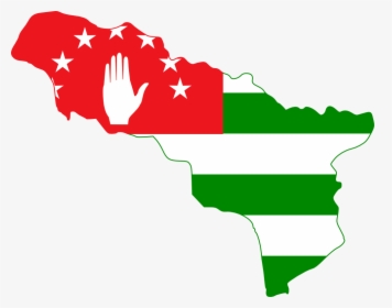 Flag Map Flagartist - Abkhazia Flag Map, HD Png Download, Transparent PNG