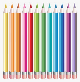 Pencils Set Png Clipart Image - Background Art Colored Pencils, Transparent Png, Transparent PNG
