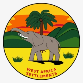 The Badge Of The British West African Settlements - Gold Coast Ghana Flag, HD Png Download, Transparent PNG