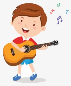 Guitar Cliparts For Free Clipart Kids And Use In Transparent - Playing Guitar Clip Art, HD Png Download, Transparent PNG