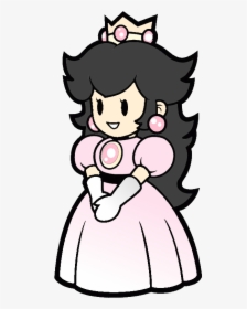 Princess Peach With Black Hair, HD Png Download, Transparent PNG