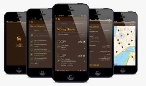 Ups Mobile Design - Package Delivery Ups Mobile App, HD Png Download, Transparent PNG
